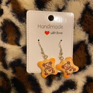 COPY - BEAR SNACK HANDMADE EARRINGS 💛